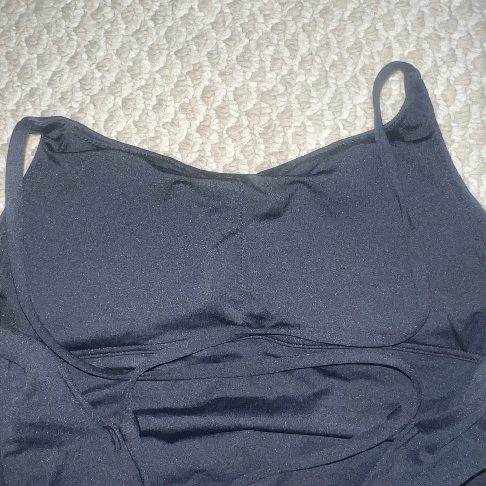 Everlane Black Crossback One-Piece Swimsuit